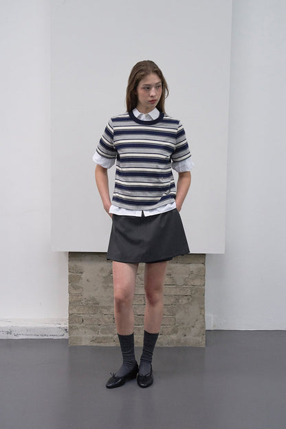 【HER&SHE 2025AW】Neo Stripe T-shirt