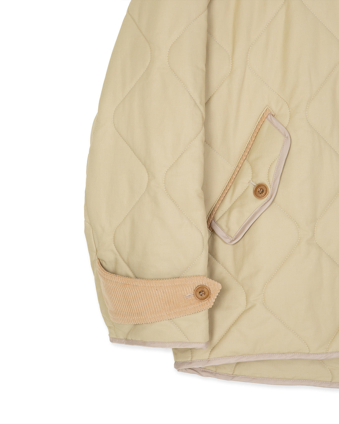 QUILTED HERITAGE JACKET -BEIGE