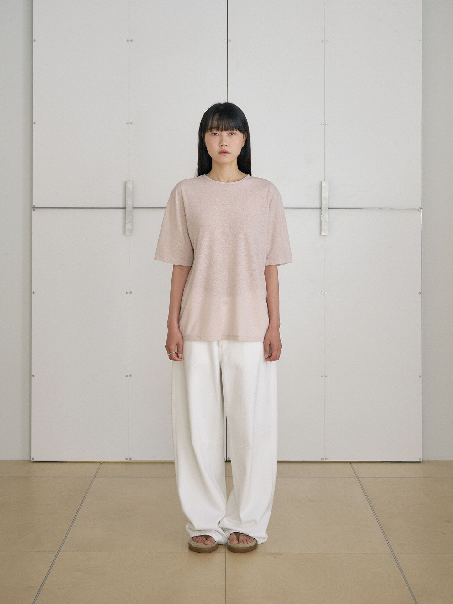 Linen Loose Short Sleeve - Beige