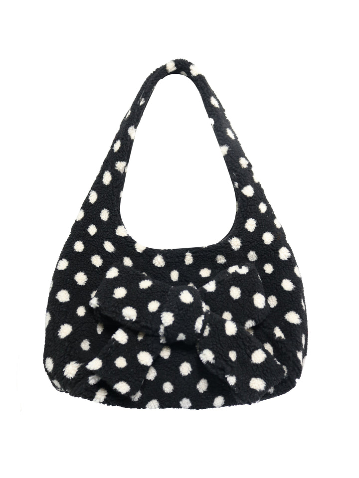 DOT FLUFFY SHOULDER BAG