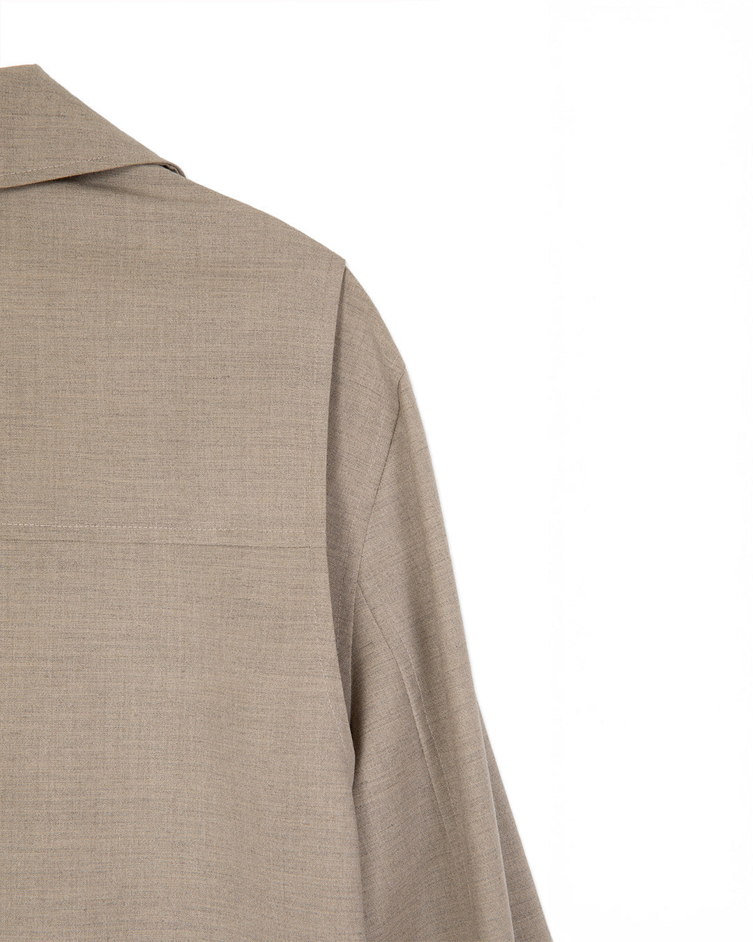 WOOL-BLEND HERITAGE UTILITY SHIRTS LIGHT -BEIGE