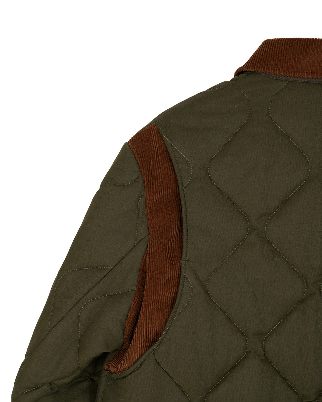 QUILTED HERITAGE JACKET-OLIVE 