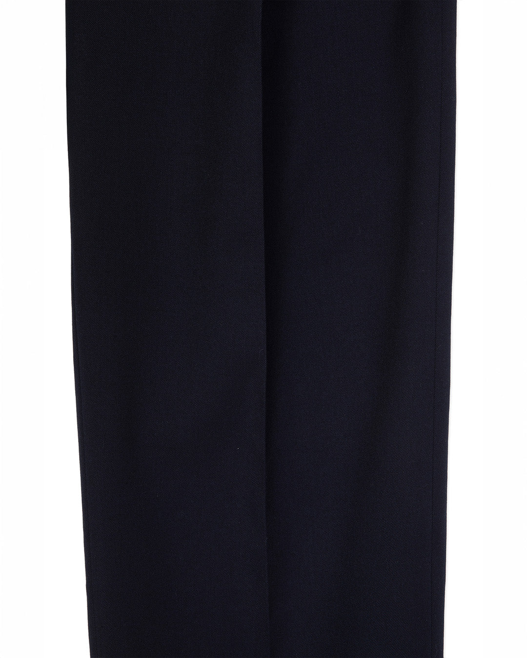 ASYMMETRIC PLEAT BELTED TROUSER -NAVY