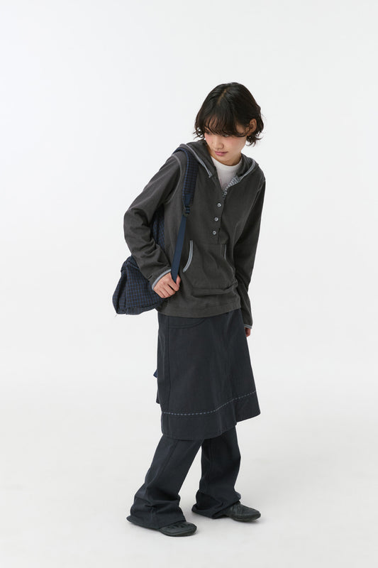 CONTRAST BACKPACK, NAVY CHECK