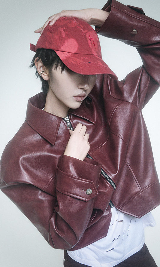 【Reculer レキュリー】Signature logo ball cap Red