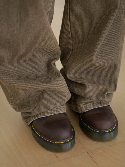 Corduroy Work Pants - Beige 11