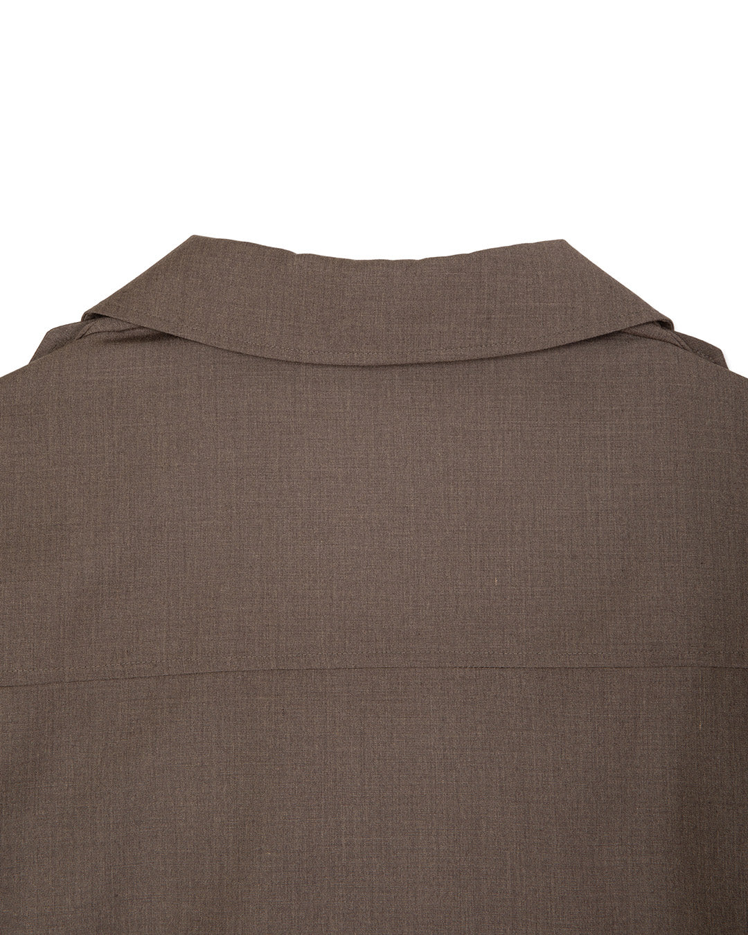 WOOL-BLEND HERITAGE UTILITY SHIRTS -BROWN