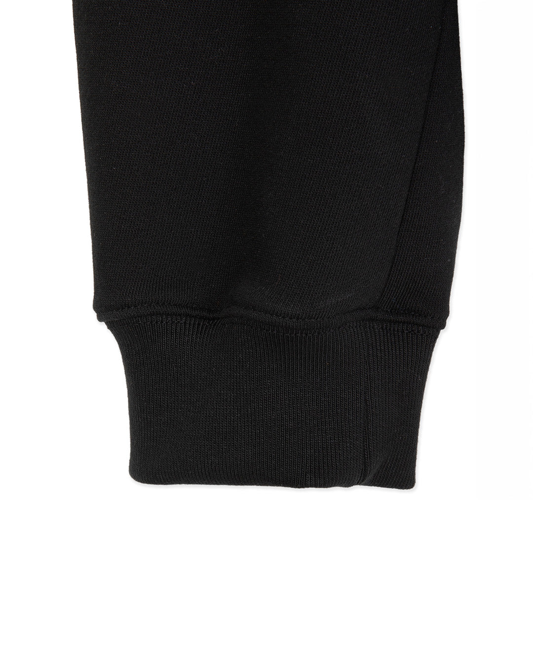 FIREMAN CLASP UNBALANCED HOODIE -BLACK