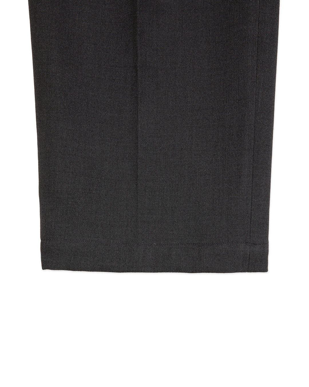 ASYMMETRIC PLEAT BELTED TROUSER -GREY