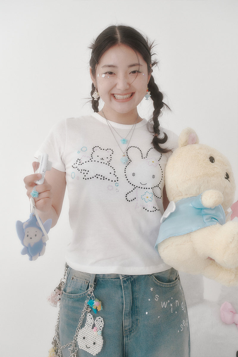 [X YOUNGART] KIDDY&amp;JINI Summer Cubic T-Shirt