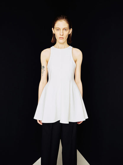 [ARIK.] [24SS] MIRA panel flare sleeveless top Ivory