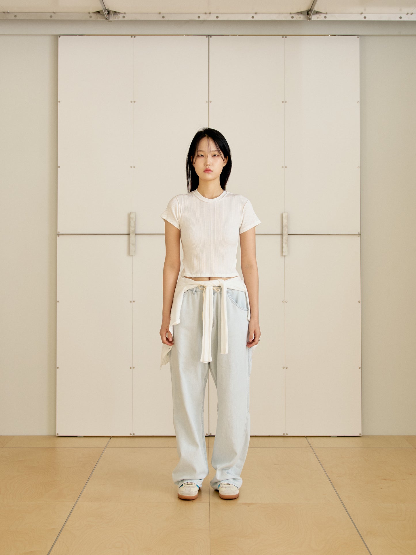 Wave Ribbed Short Sleeve