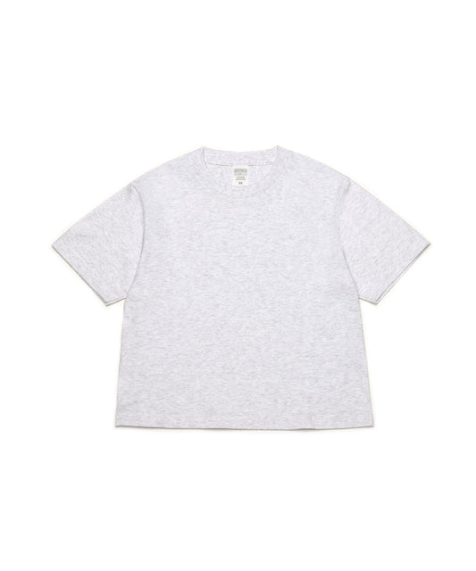 【C Wear シーウエア】 Oversized Crop T-Shirt Melange White