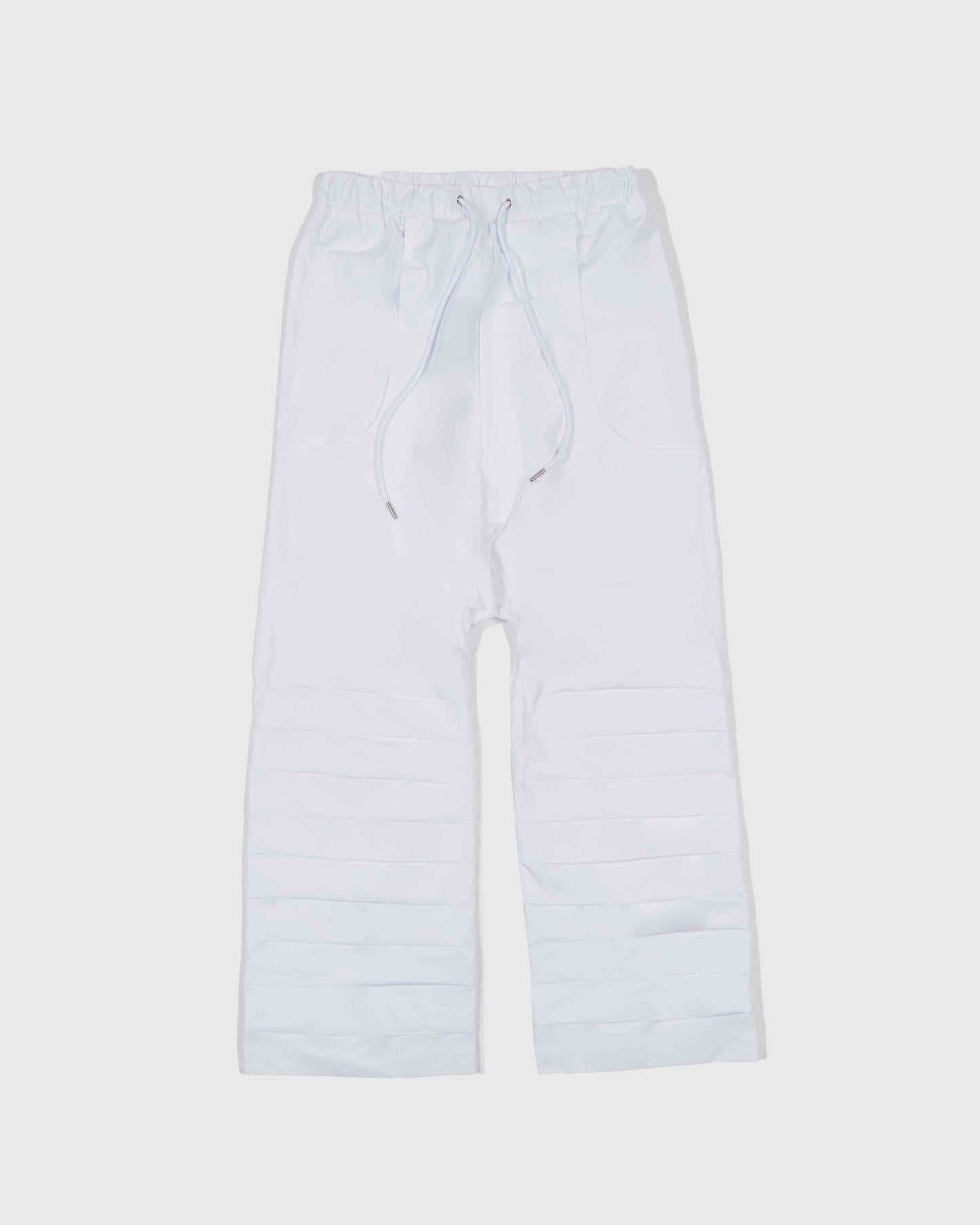 【MOMMANWA モンマンワ】TUKED BAGGY PANTS (WHITE)