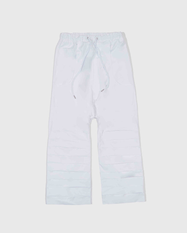 【MOMMANWA モンマンワ】TUKED BAGGY PANTS (WHITE)