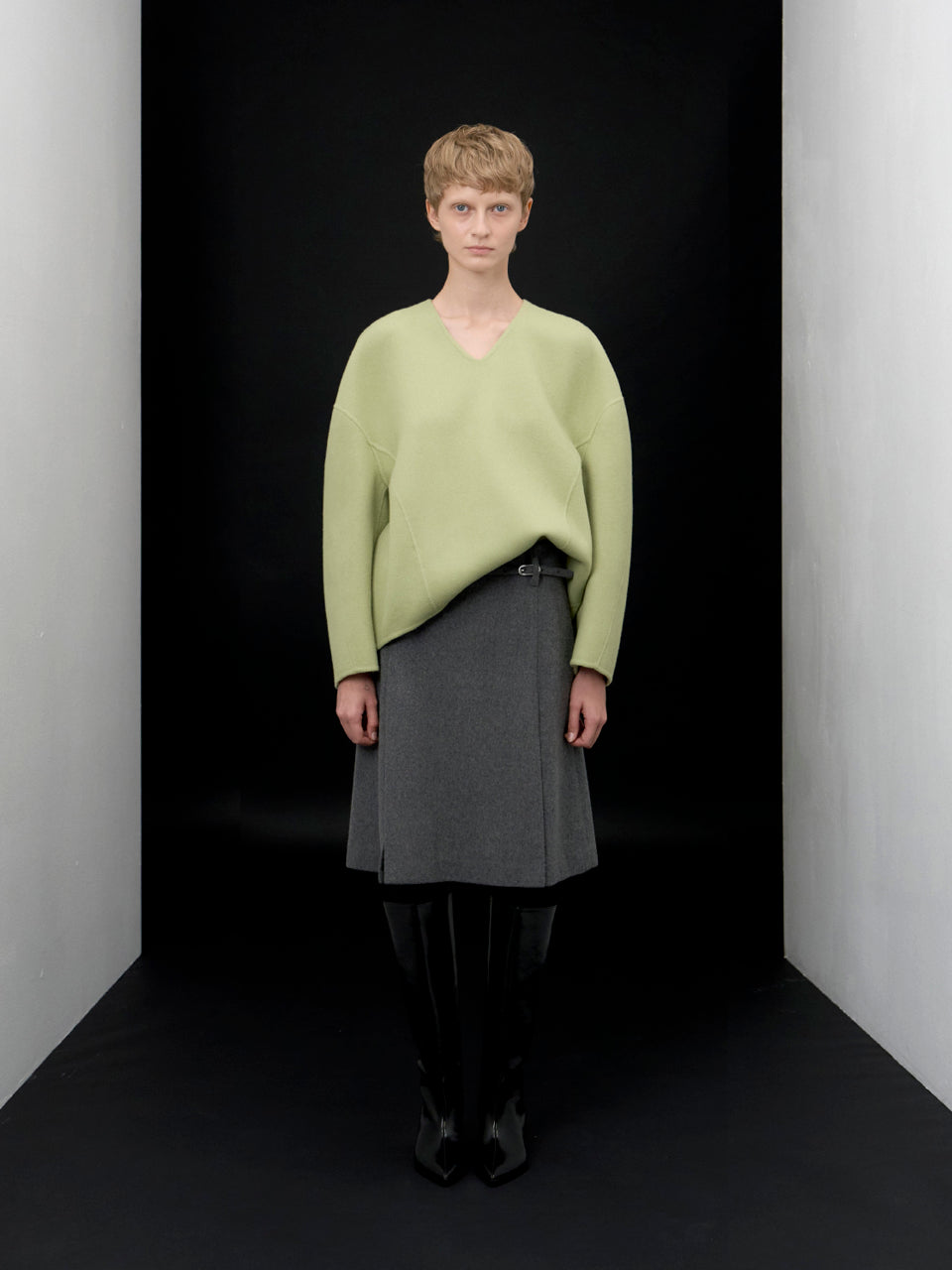 【ARIK. アリク AW】Sarin wool pullover jumper Apple green