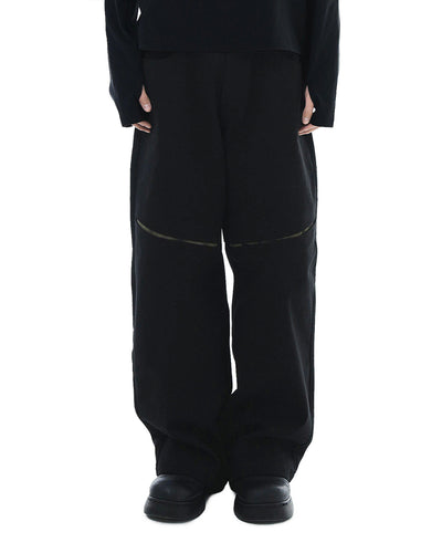 Hidden Tone Cut Pants_Black