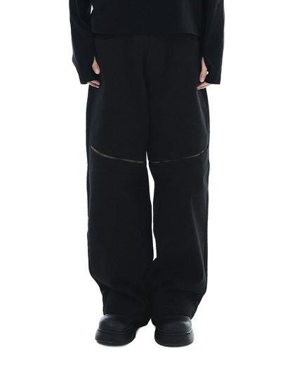 Hidden Tone Cut Pants_Black