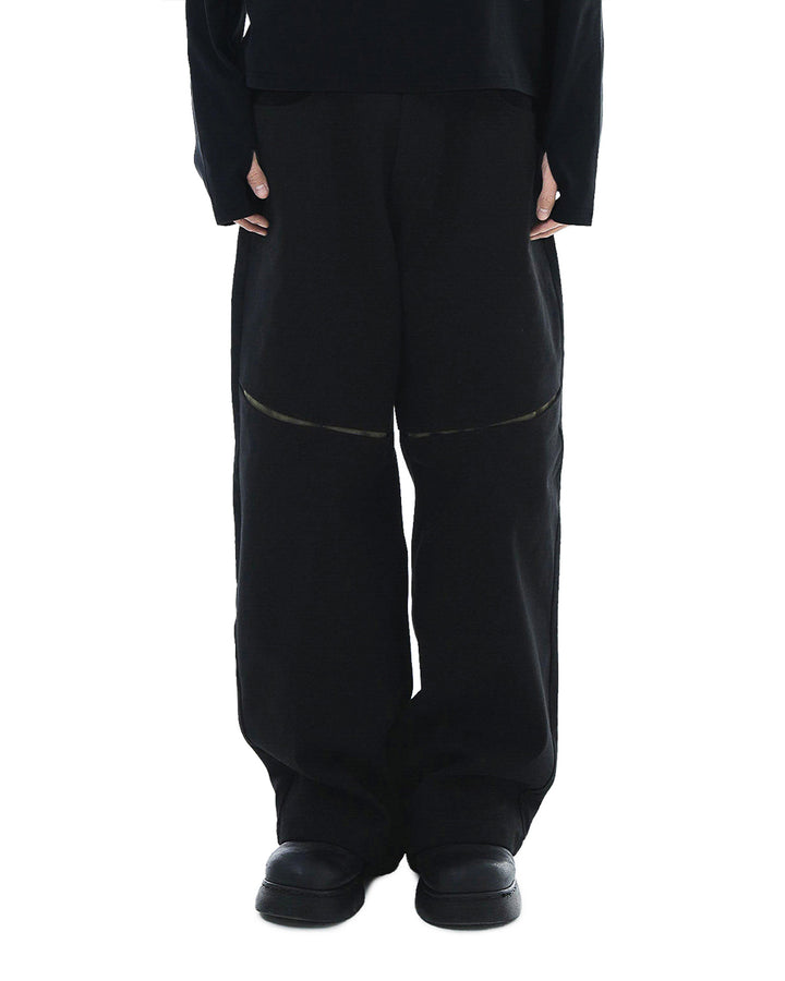 Hidden Tone Cut Pants_Black 