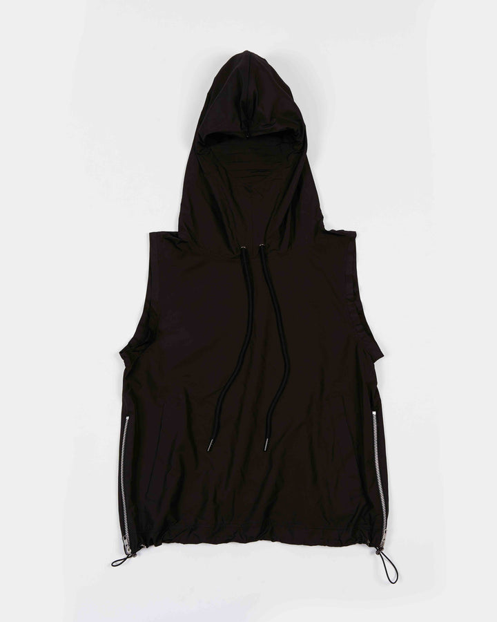 【MOMMANWA モンマンワ】MASK HOODIE VEST (BLACK)