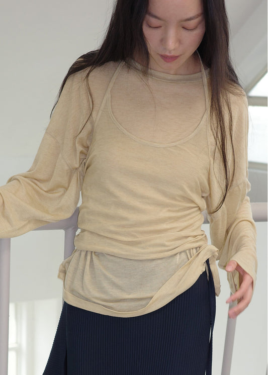 TENCEL TOP SET -YELLOW