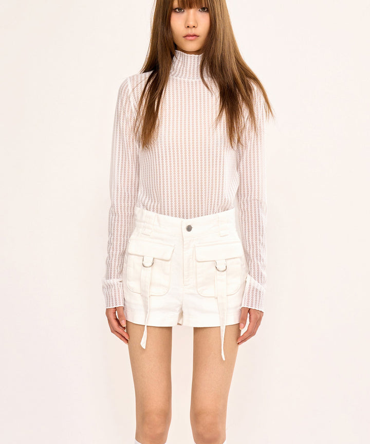 Multi-Pocket Short - White