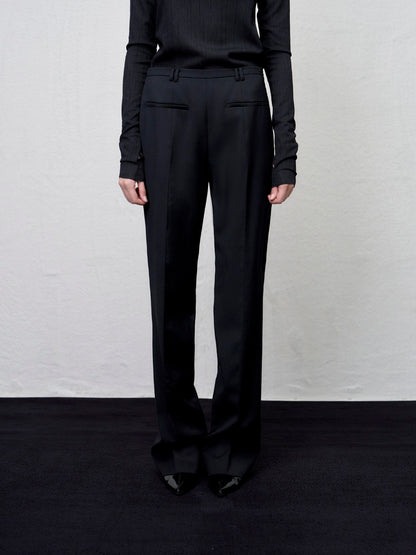 [ARIK. Arik AW] Rigil panel straight pants Black