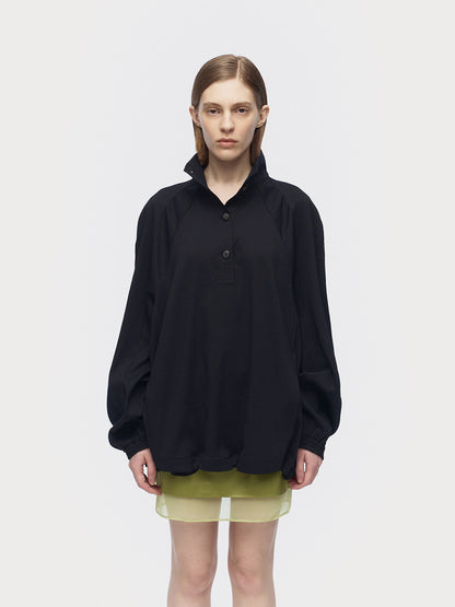 [ARIK.] [24SS] HELVETIOS oversized anorak Navy