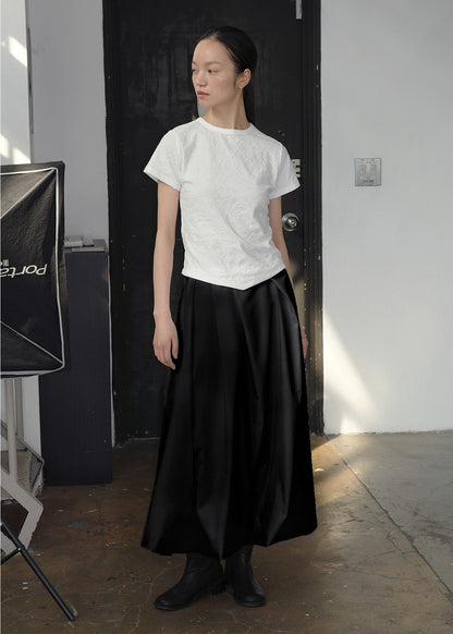 BALLOON MAXI SKIRT - BLACK
