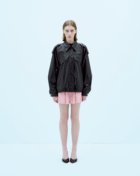 【ARIK. アリク】[25SS] HEZE oversized trench bomber jacket Black
