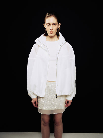[ARIK.] [24SS] ELBA oversized bomber White