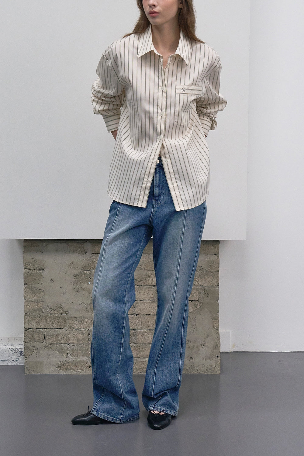 【HER&SHE 2025AW】A St. Stripe Shirt