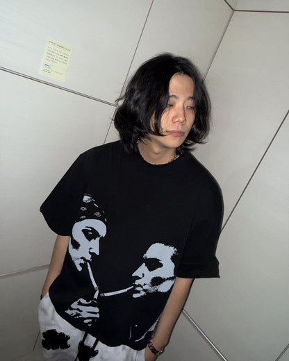 Smoking girls tee BK