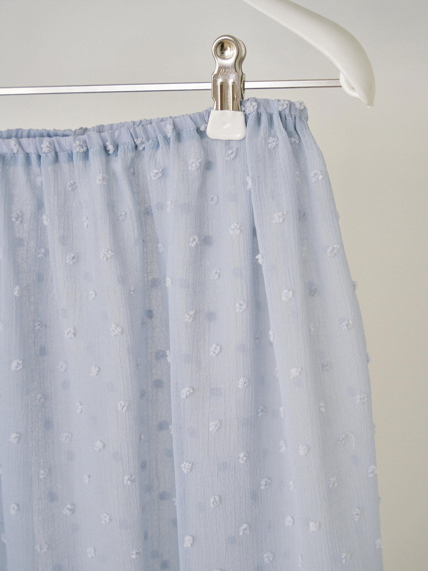 Dot Slit Skirt - Blue