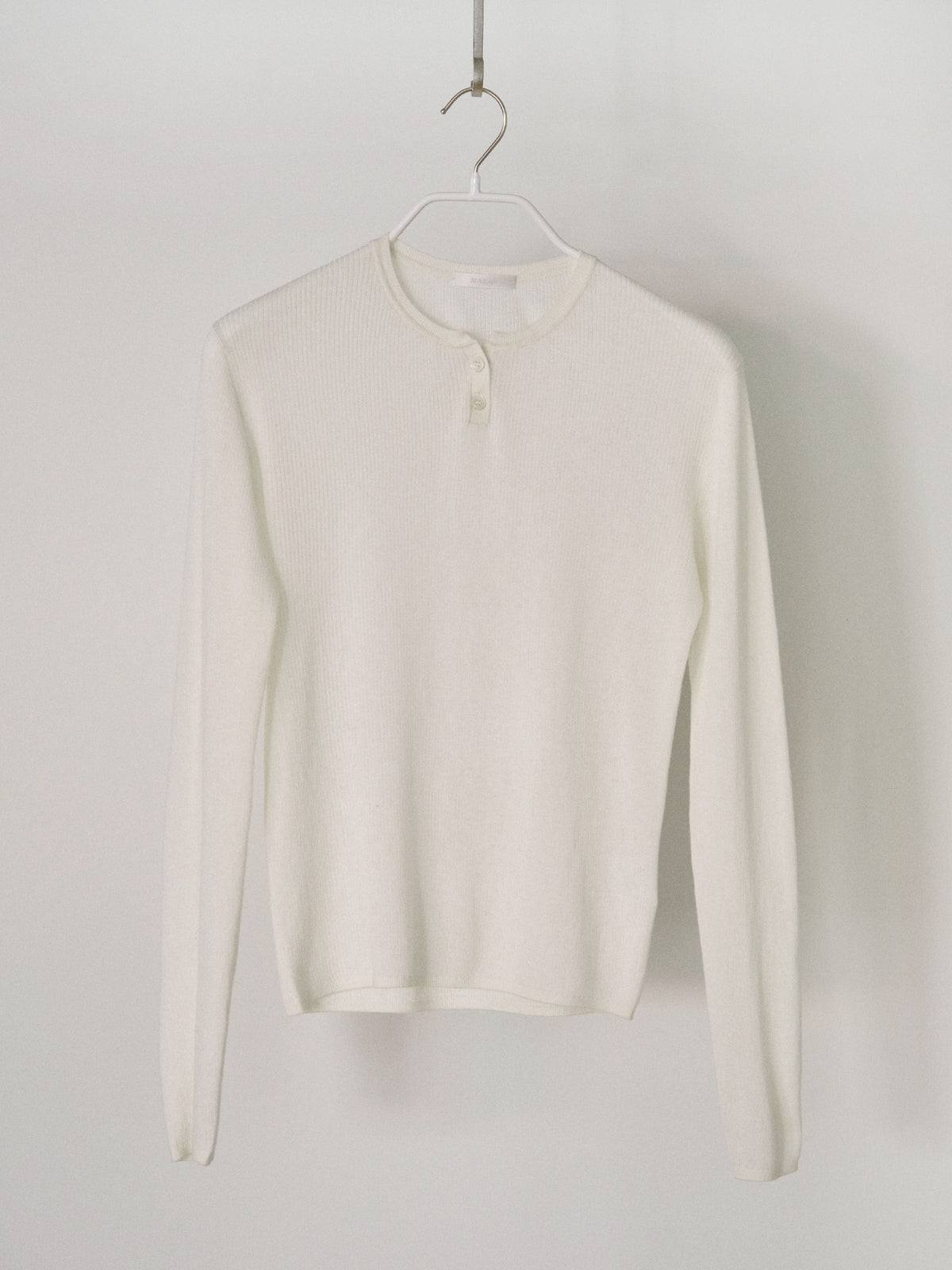 MARAN Henley Neck Pullover - Ivory 商品画像18/21