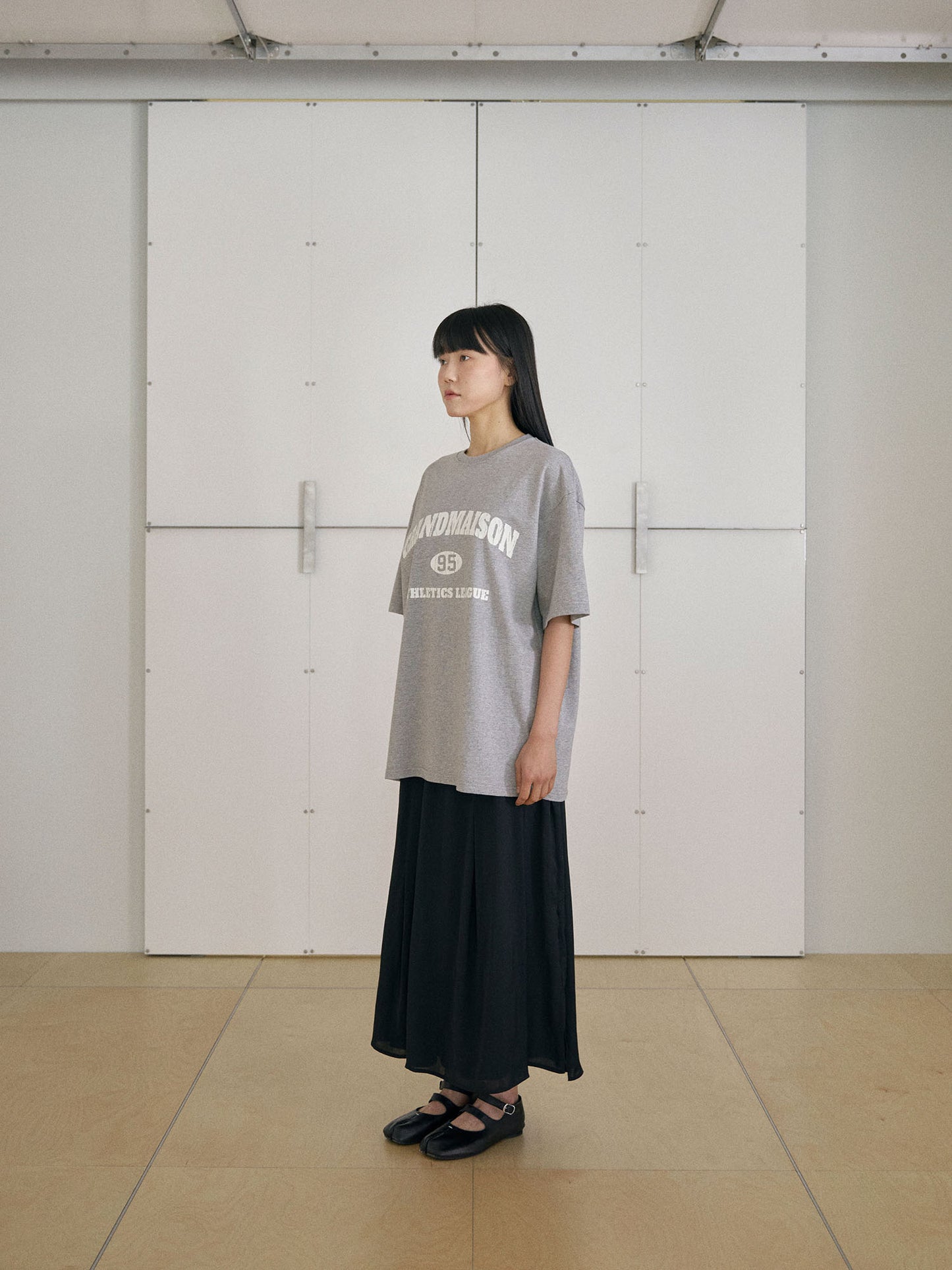 Crack Lettering Short Sleeve - Gray
