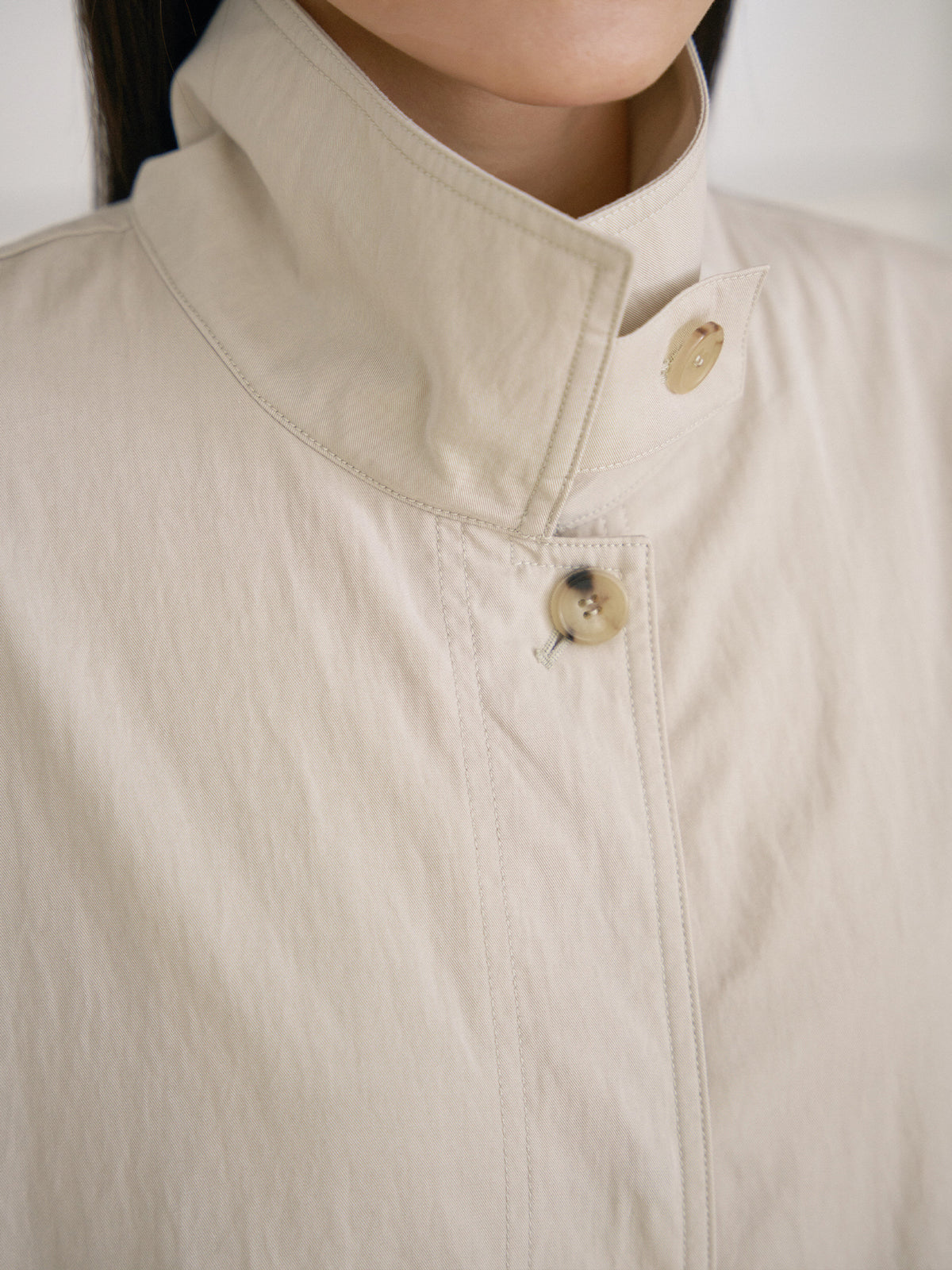 MARAN High Neck Trench Coat - Beige 商品画像18/21