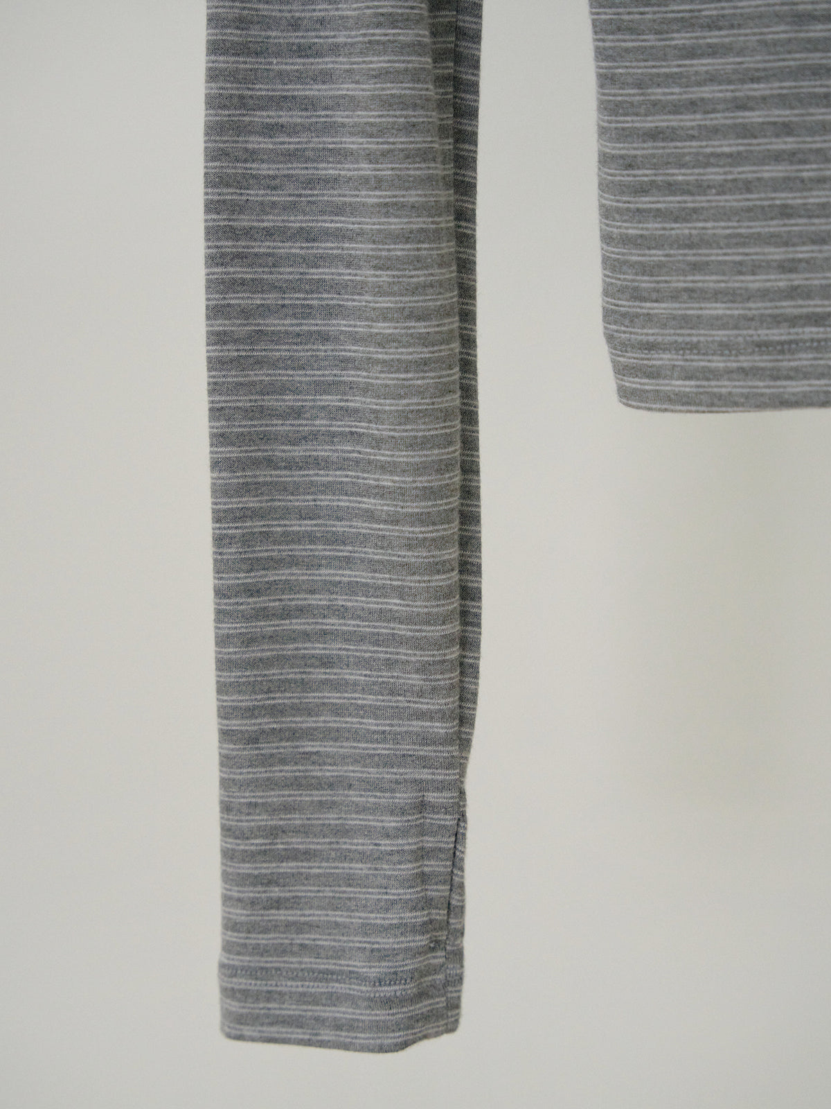 Rib Stripe Long Sleeve - Gray 8