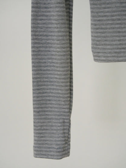 Rib Stripe Long Sleeve - Gray 8