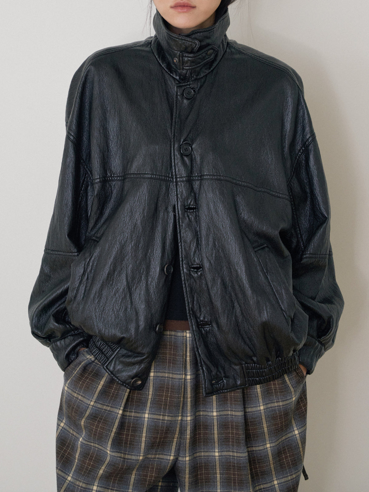 MARAN Soft Leather Blouson - Black 商品画像17/21