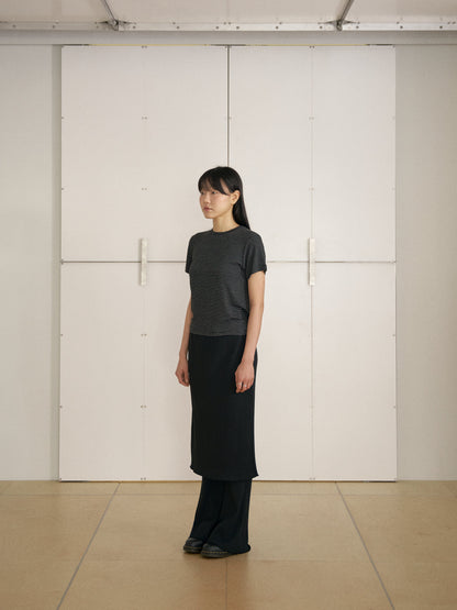 MARAN Lino Rib Skirt - Black 商品画像15/21