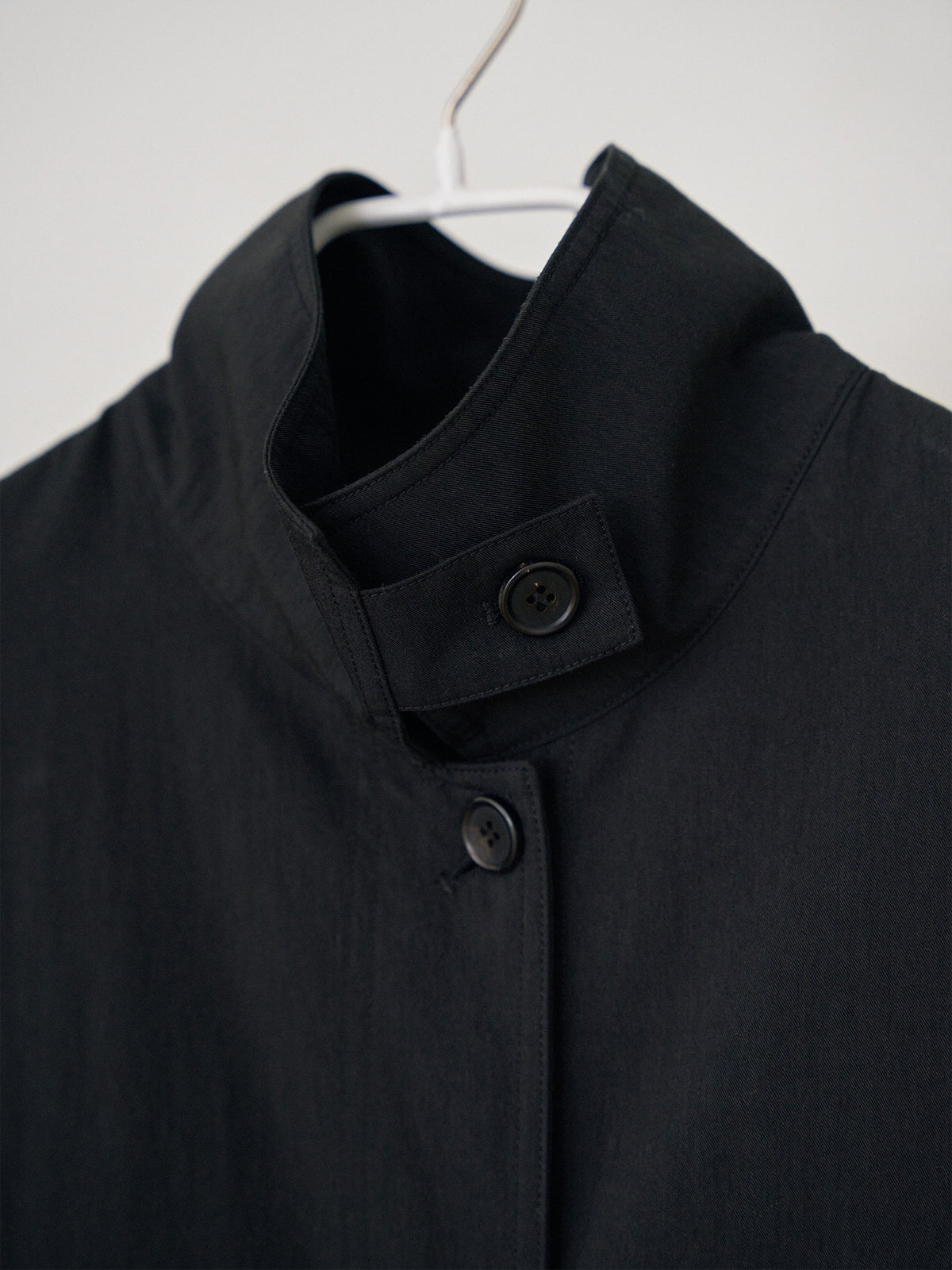 MARAN High Neck Trench Coat - Black 商品画像13/21