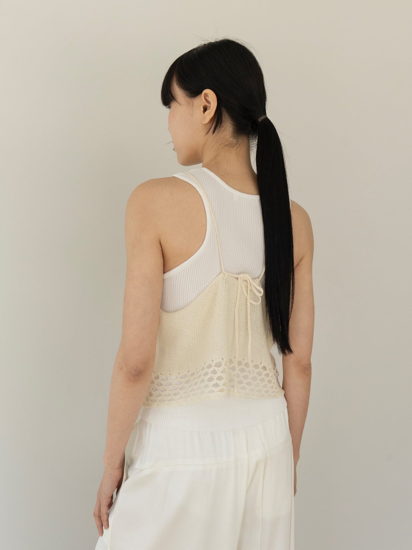 Block Sleeveless-CREAM