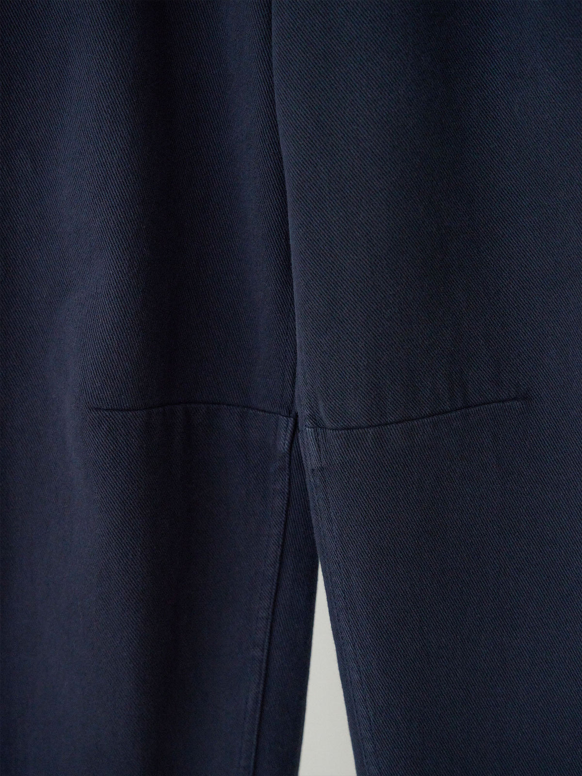 Cotton Twill Curved Pants - Navy 12