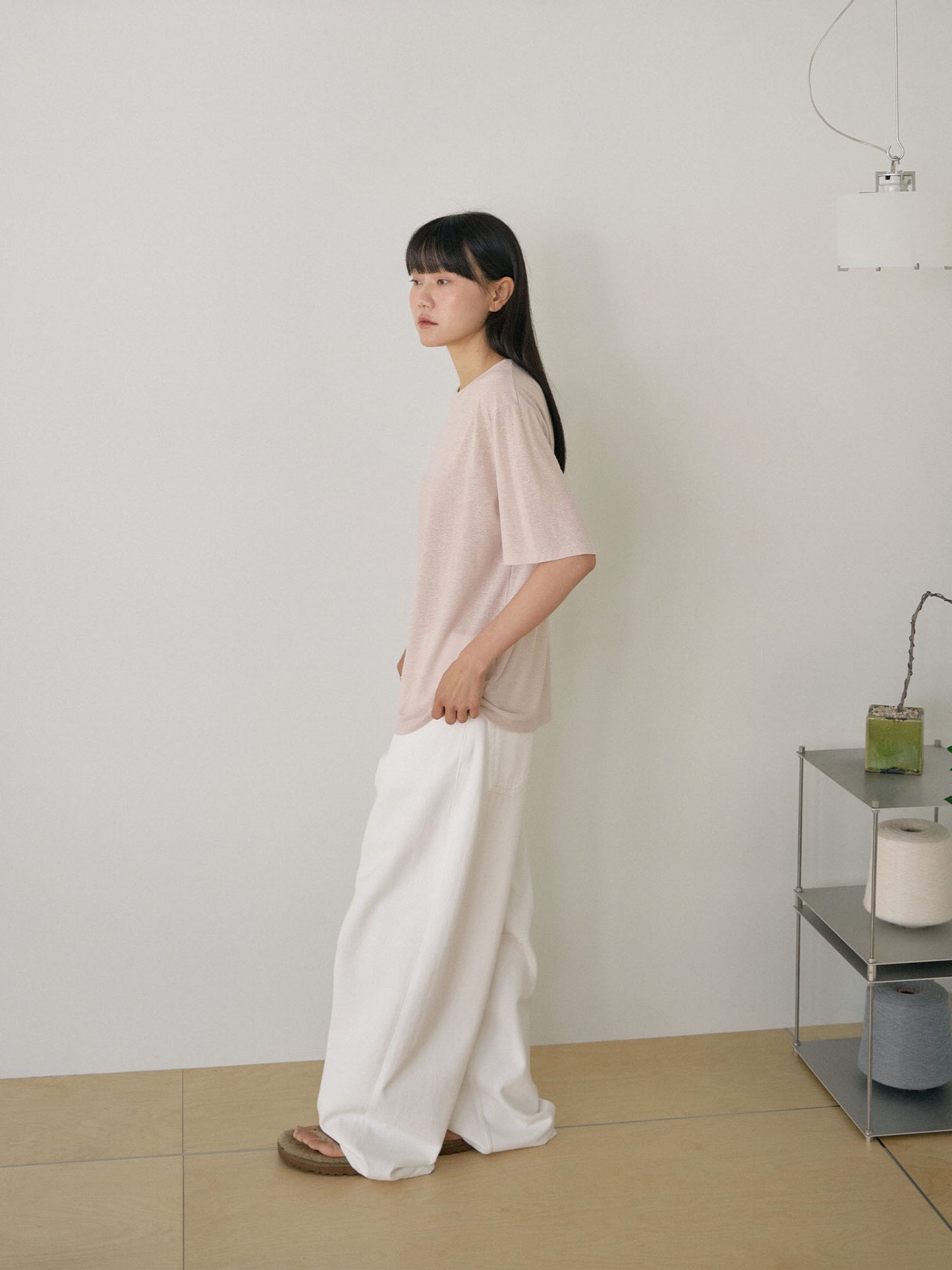 Linen Loose Short Sleeve - Beige