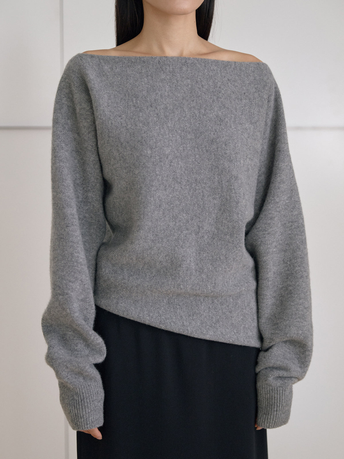 MARAN Flow Boat Neck Pullover - Gray 商品画像18/21