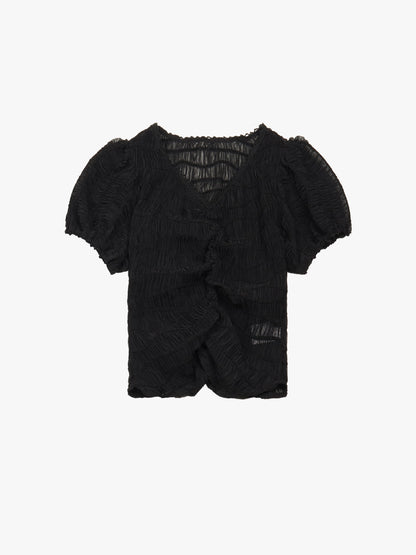 【A MA:DE 2026SS】Sheer blouse ( 2color )