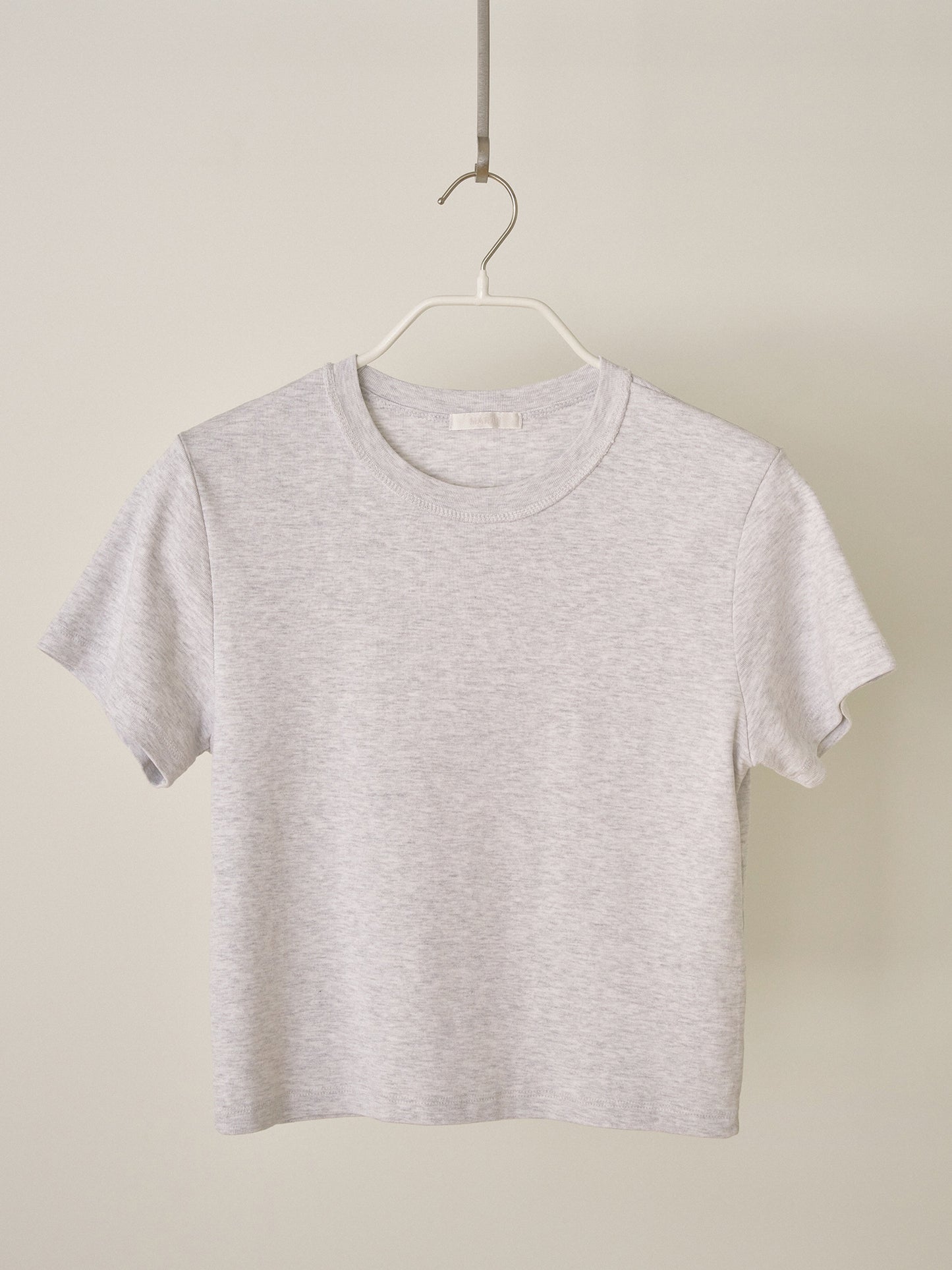 Soft Rib Short Sleeve - Light Gray