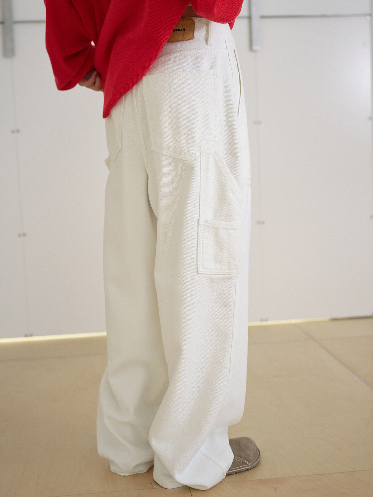 MARAN Cotton Twill Fatigue Pants - Ivory 商品画像21/21