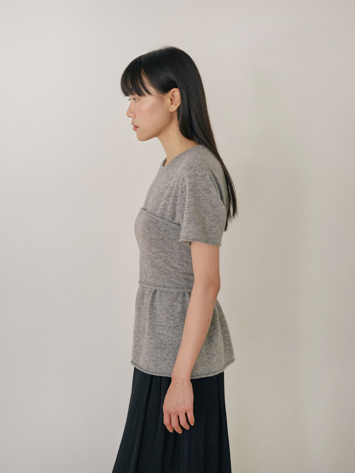 Cashmere Bustier - Gray 7